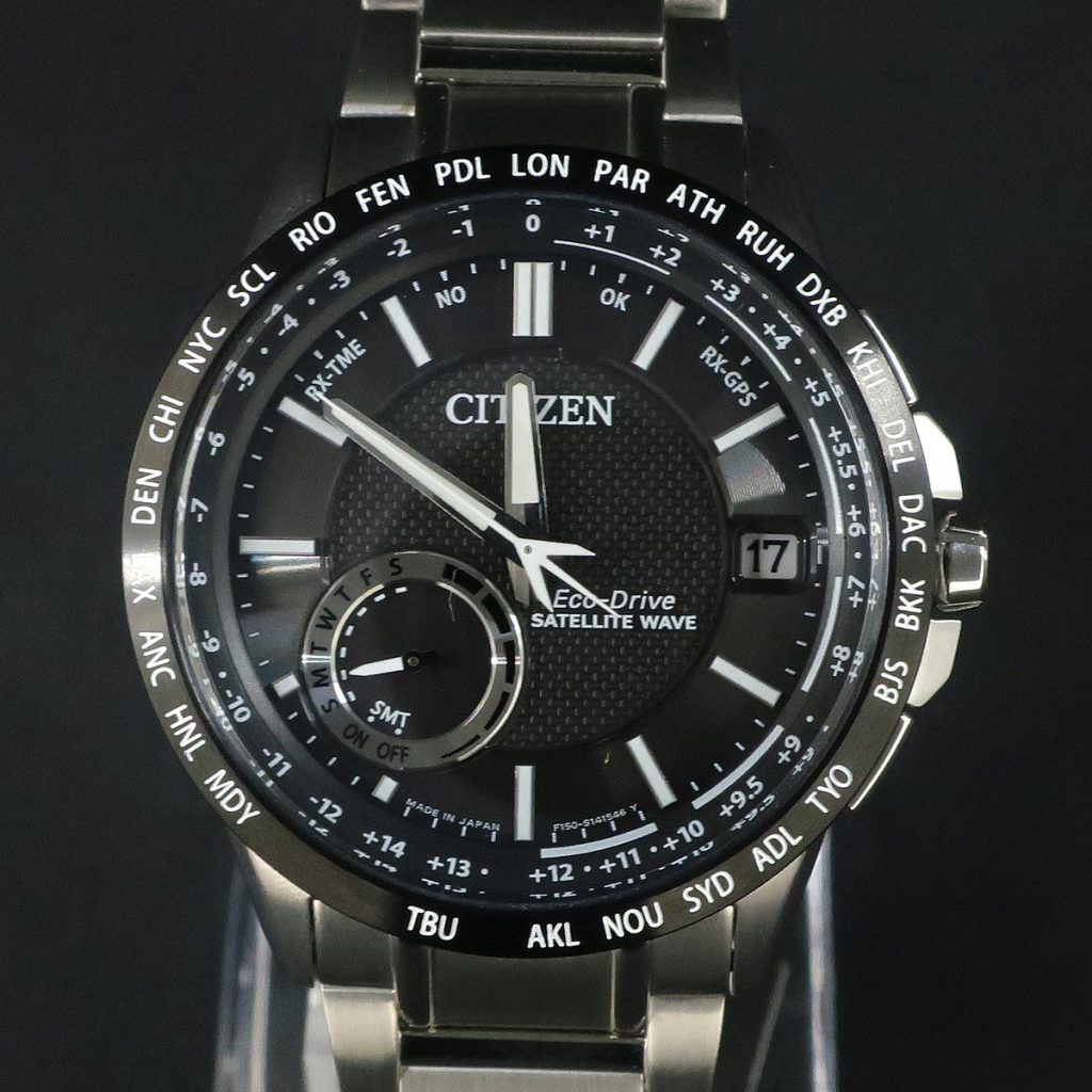 【腕時計買取実績】CITIZEN シチズン サテライトウェーブ CC3007-55E F150 ブラック×シルバー